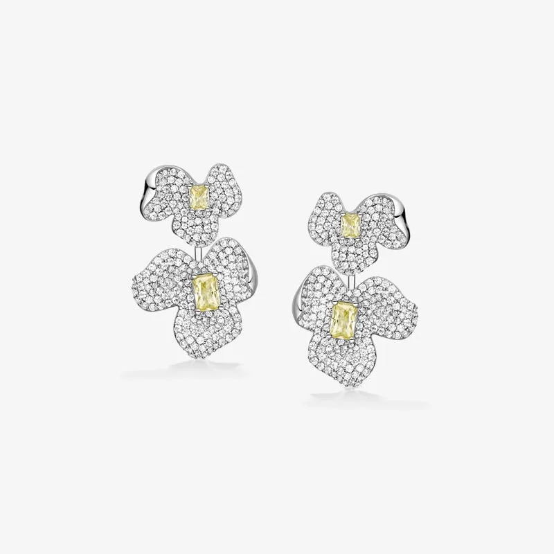 Orchid Bloom Earrings made by Hefang