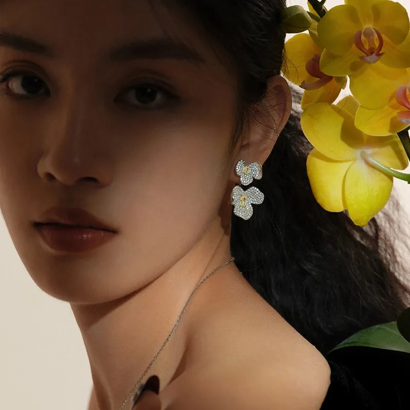 Orchid Bloom Earrings sold by Hefang product image thumbnail 3
