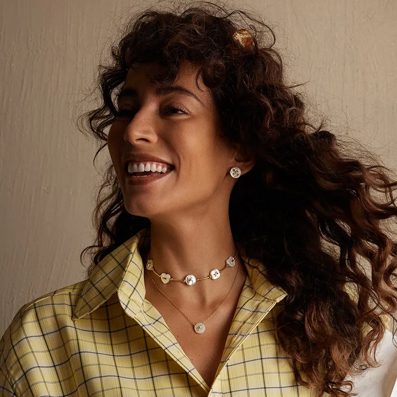 Button Chocolate Earrings sold by Hefang product image thumbnail 5