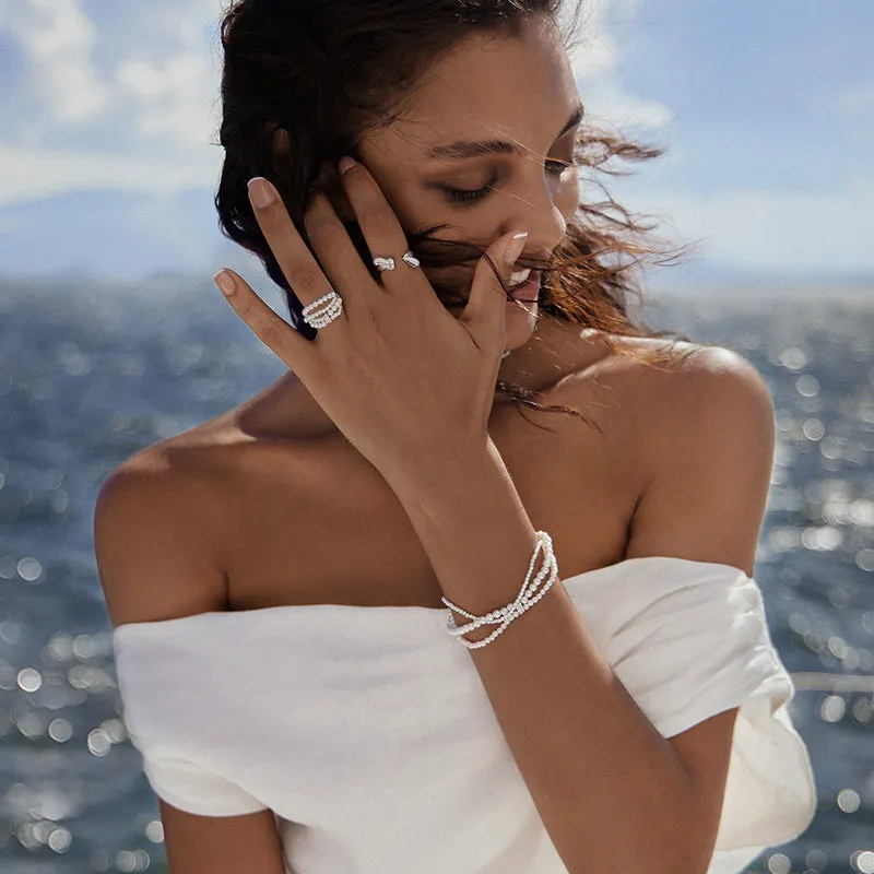 Shell Pearls Ring sold by Hefang product image thumbnail 3