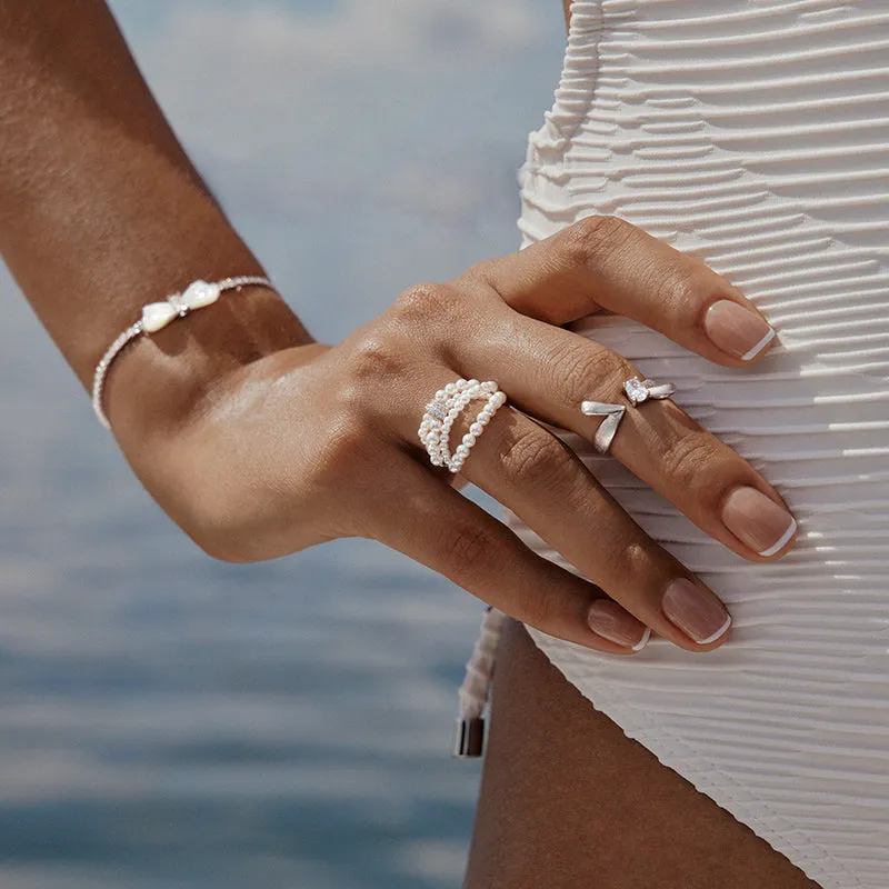 Shell Pearls Ring sold by Hefang product image thumbnail 5