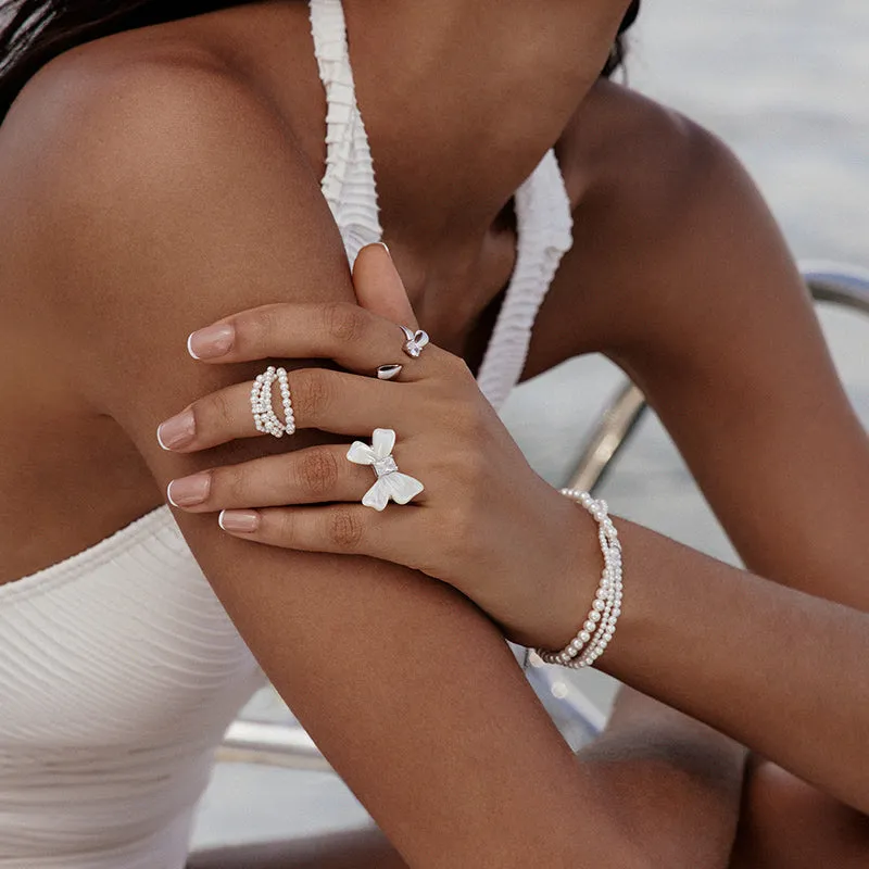 Shell Pearls Ring sold by Hefang product image thumbnail 4