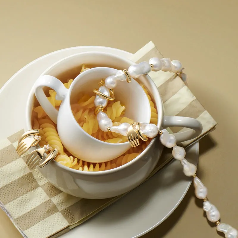 Cutlery Pearl Necklace sold by Hefang product image thumbnail 5