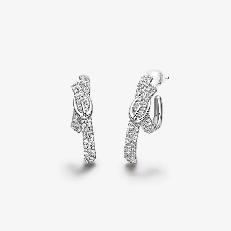 Belt Buckle Earrings made by Hefang