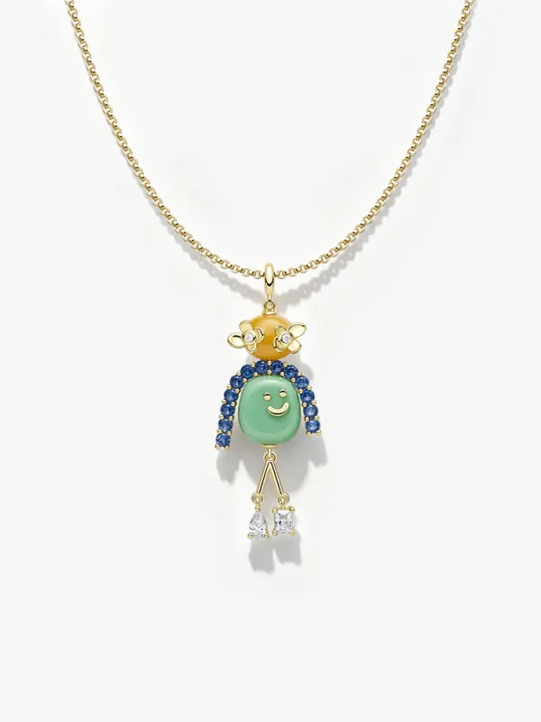 Little Friends Necklace made by Hefang
