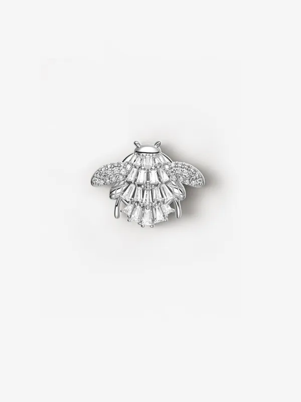 Crystal Bee Brooch made by Hefang