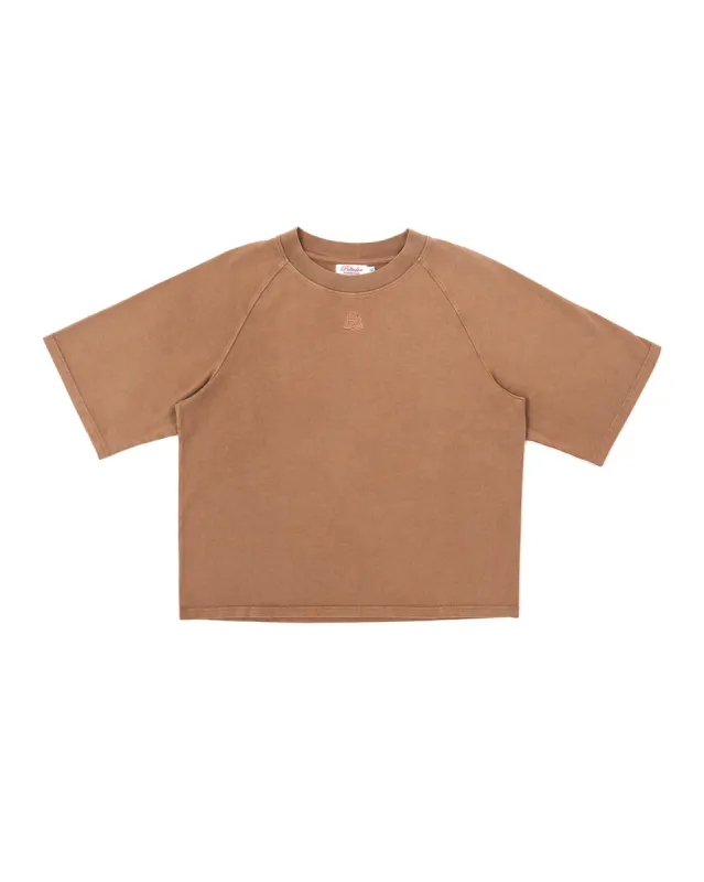 Embroidered Logo T-Shirt Brown sold by Pellador