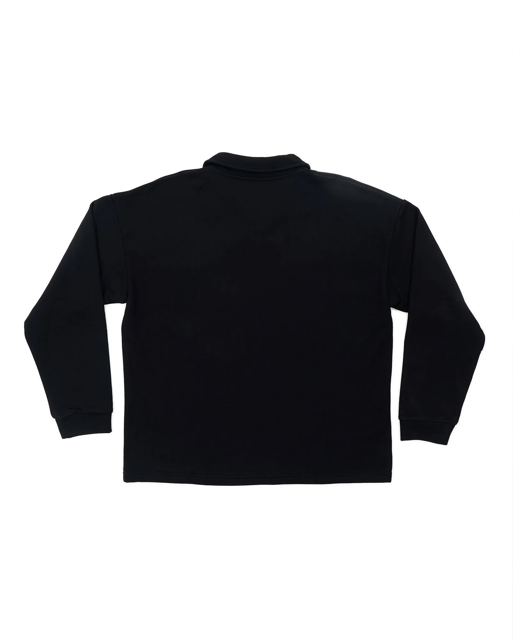 Polo Collar Sweatshirt - Black sold by Pellador product image thumbnail 3