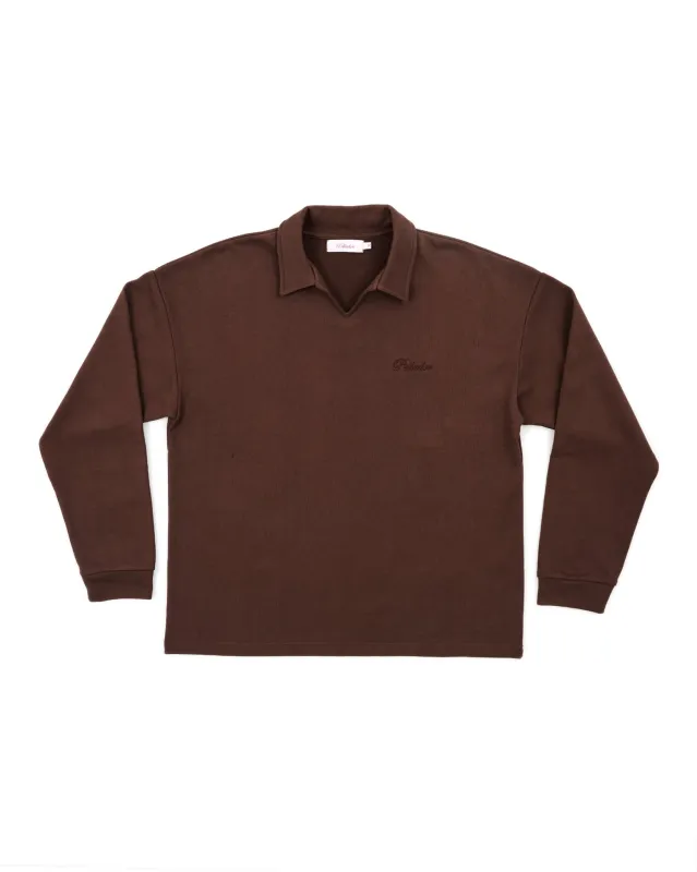 Polo Collar Sweatshirt Brown sold by Pellador