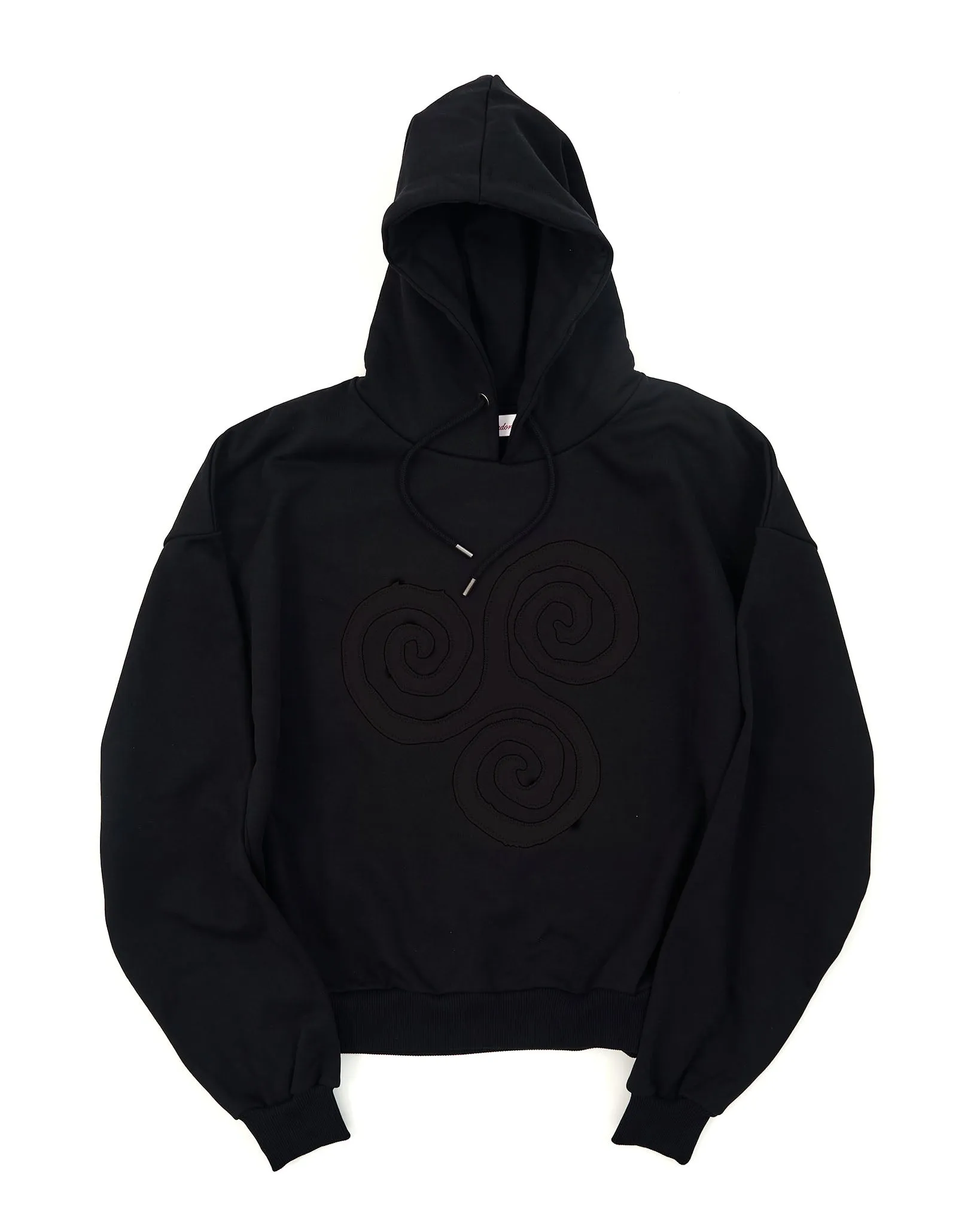 Triskele Appliqué Hoodie - Black on Black sold by Pellador