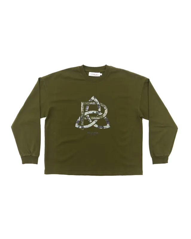 Forest Knot Logo L/S Tee - Green made by Pellador