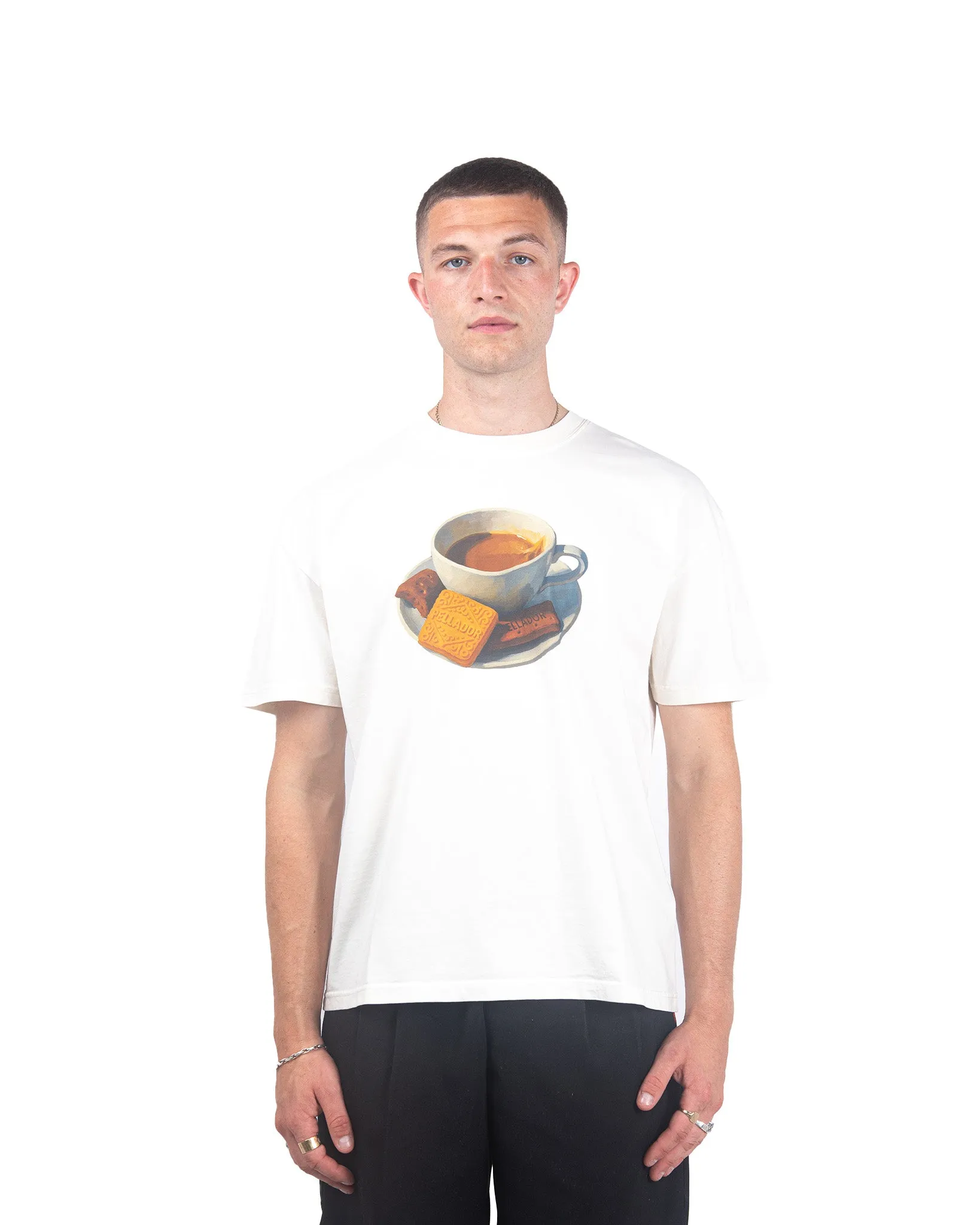 Tea & Biscuits T-Shirt - Cream sold by Pellador product image thumbnail 2