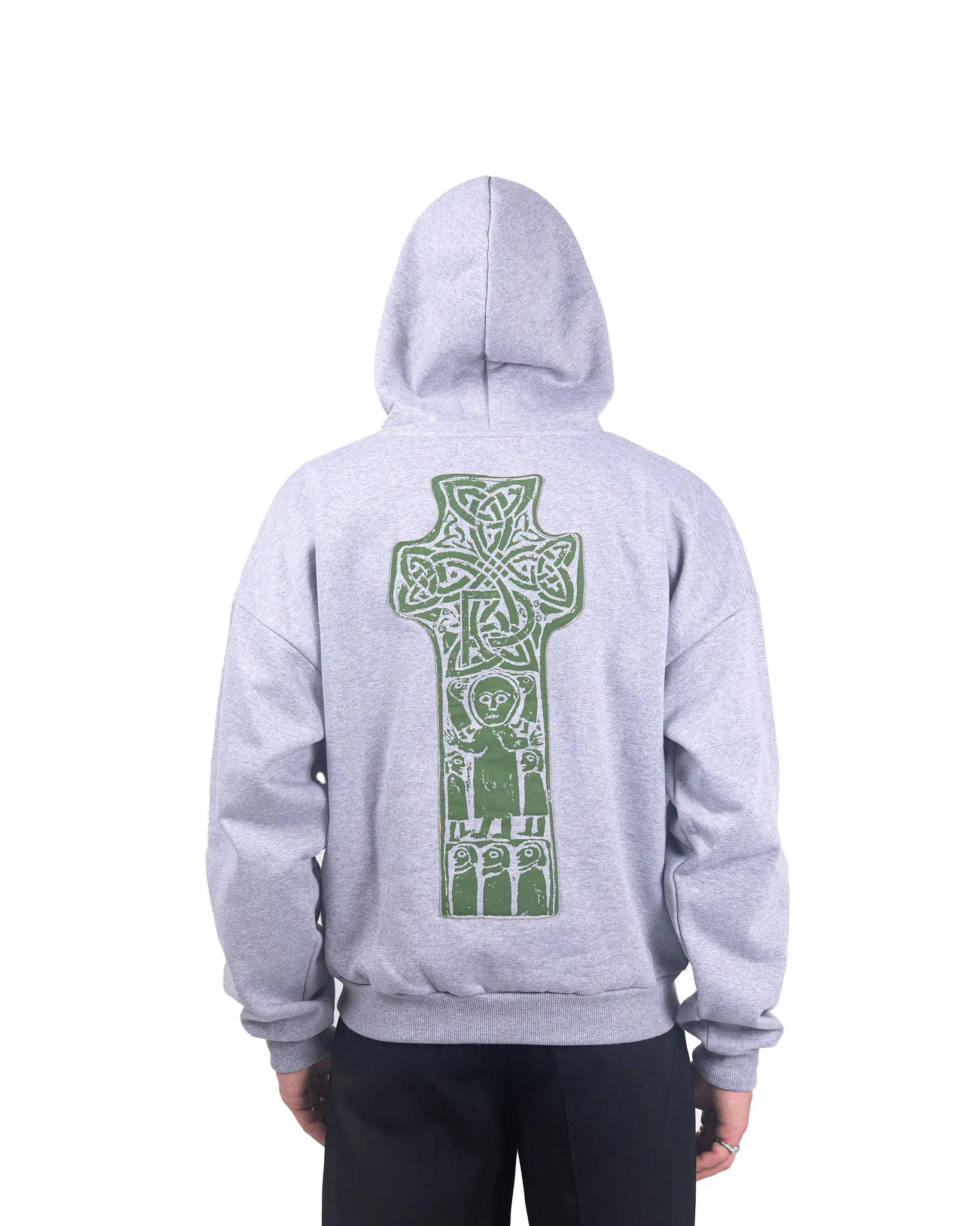 High Cross Hoodie - Heather Grey sold by Pellador product image thumbnail 4
