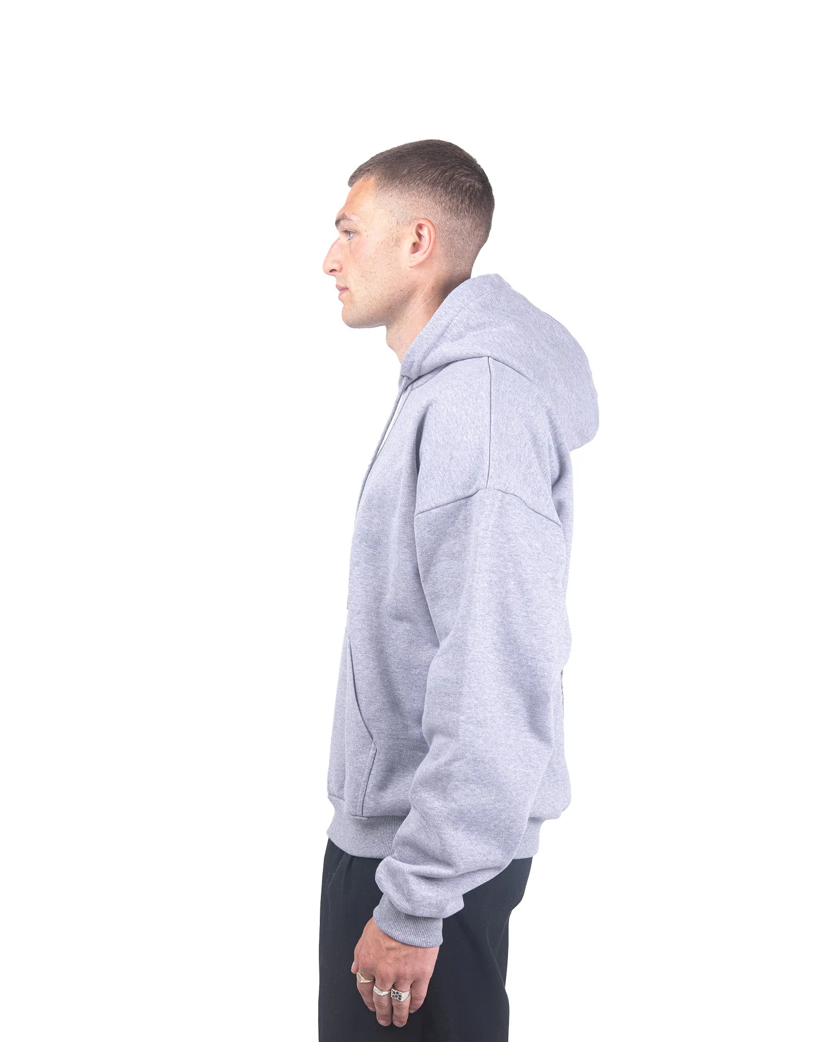 High Cross Hoodie - Heather Grey sold by Pellador product image thumbnail 5