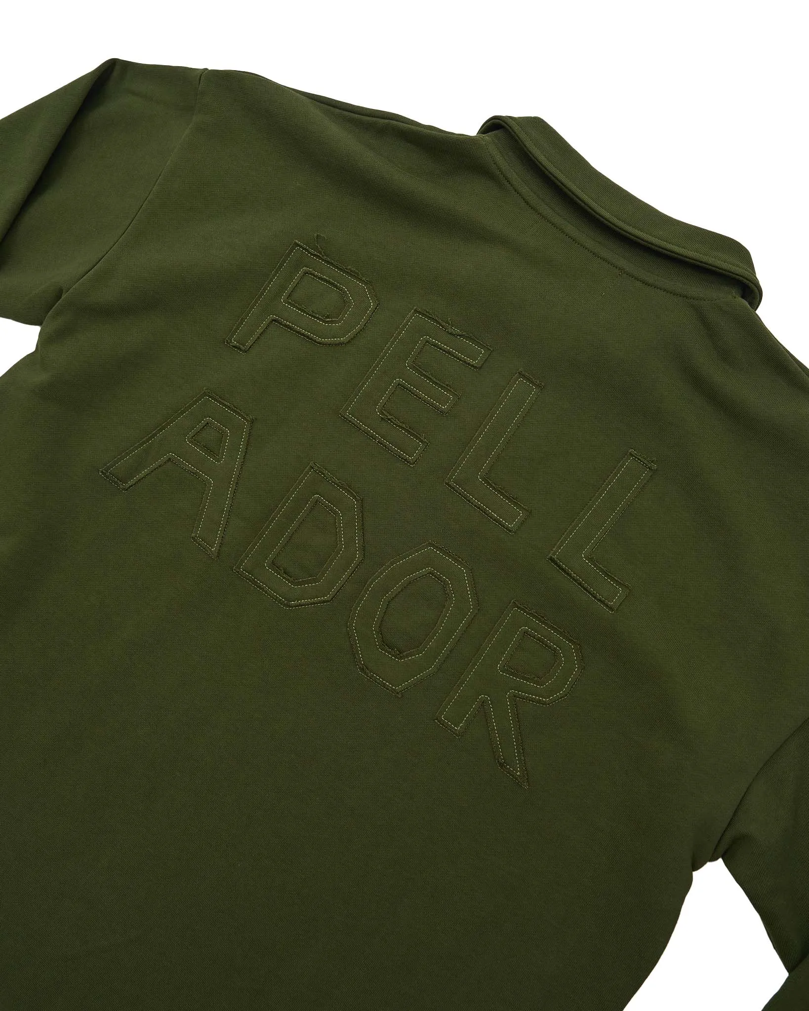 Appliqué Polo Collar Sweatshirt - Green sold by Pellador product image thumbnail 3