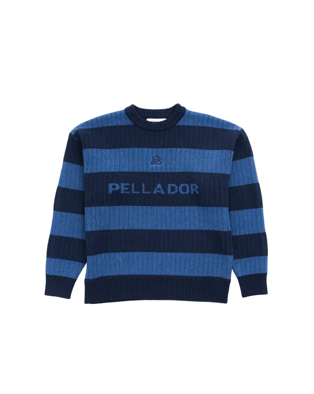 Striped Ladder Knit - Blue & Navy made by Pellador