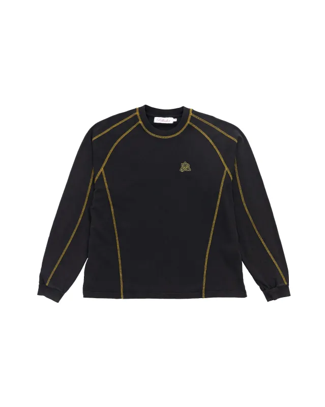 Overlock Longsleeve Tee - Black made by Pellador