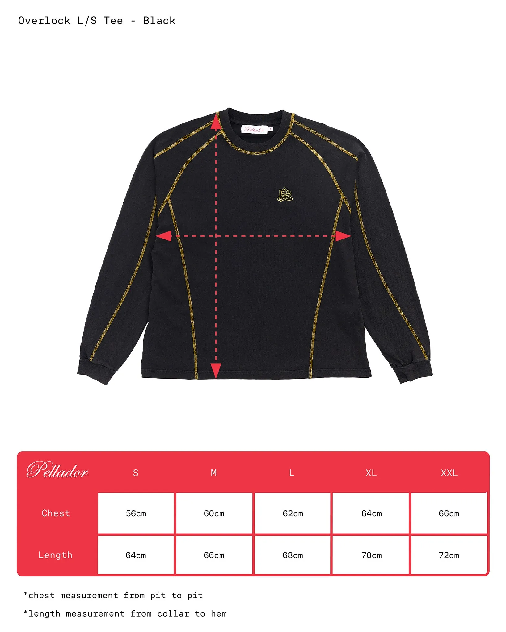 Overlock Longsleeve Tee - Black sold by Pellador product image thumbnail 5
