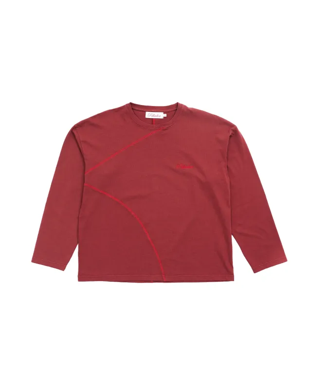 Overlock Longsleeve Tee - Red made by Pellador