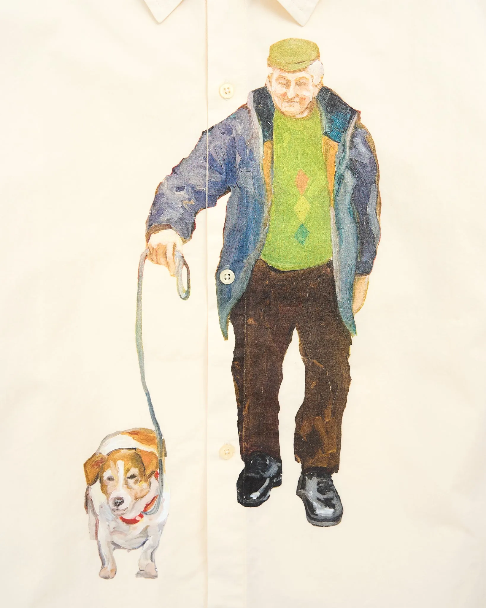 Sean Ferry Dog Walk Shirt - Cream sold by Pellador product image thumbnail 3