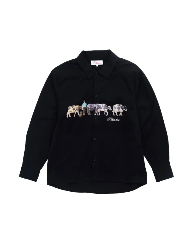 Sean Ferry Cow Shirt - Black made by Pellador