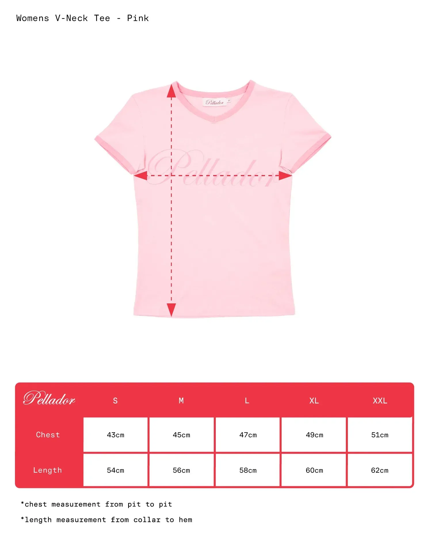 Women's V-Neck Tee - Pink sold by Pellador product image thumbnail 4