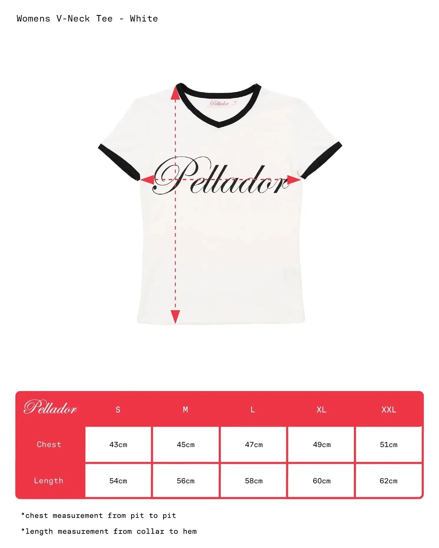Women's V-Neck Tee - White sold by Pellador product image thumbnail 4