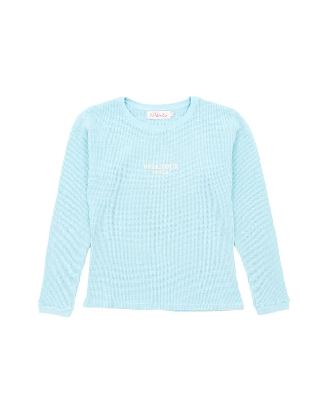 Pellador Ireland L/S Waffle Crew- Blue made by Pellador