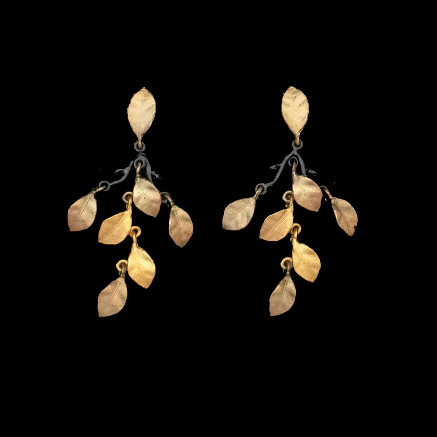 Golden Autumn Earrings - Statement Post sold by Michael Michaud