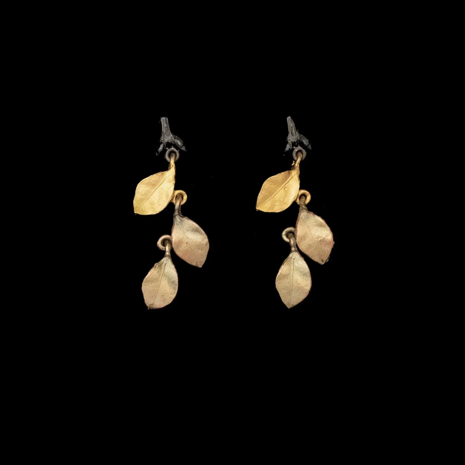 Golden Autumn Earrings - Post sold by Michael Michaud