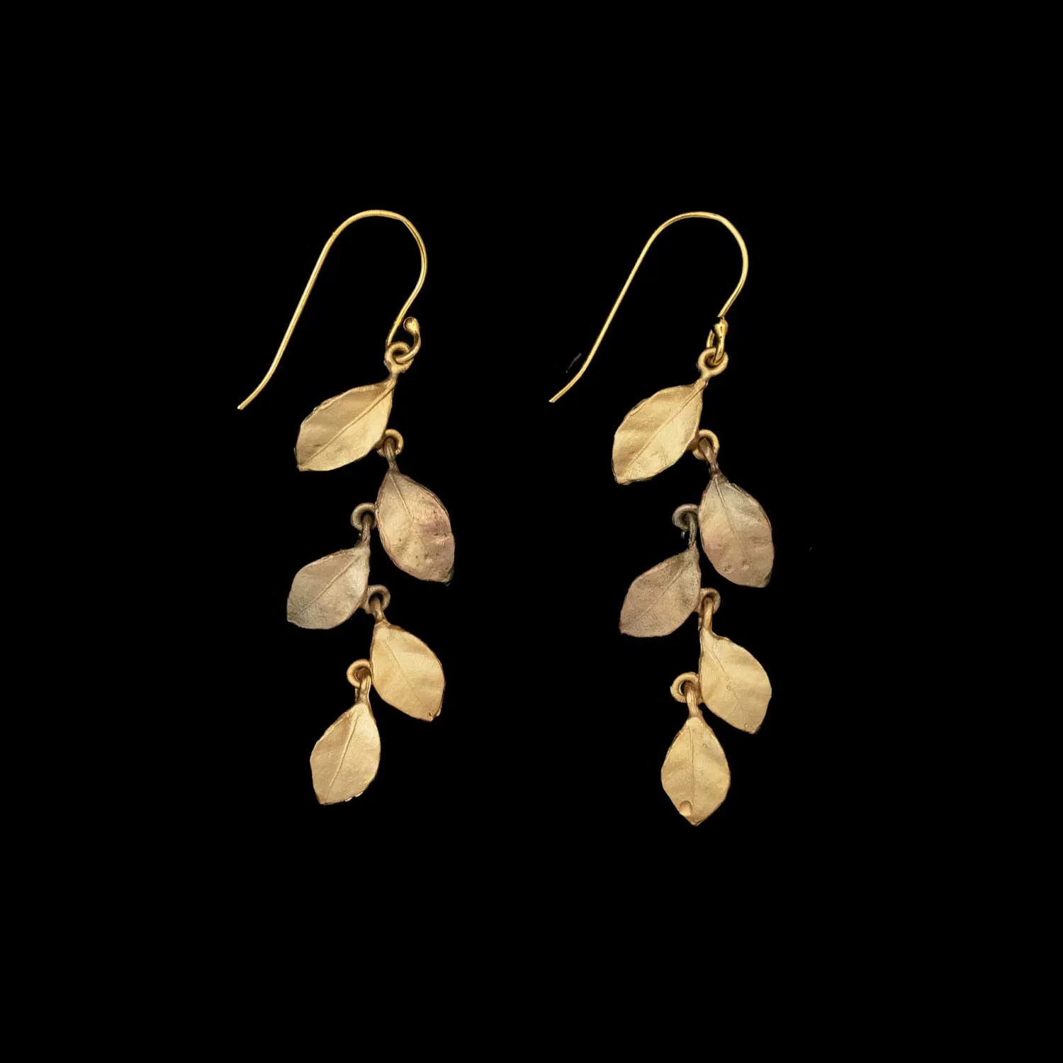 Golden Autumn Earrings - Long Wire sold by Michael Michaud
