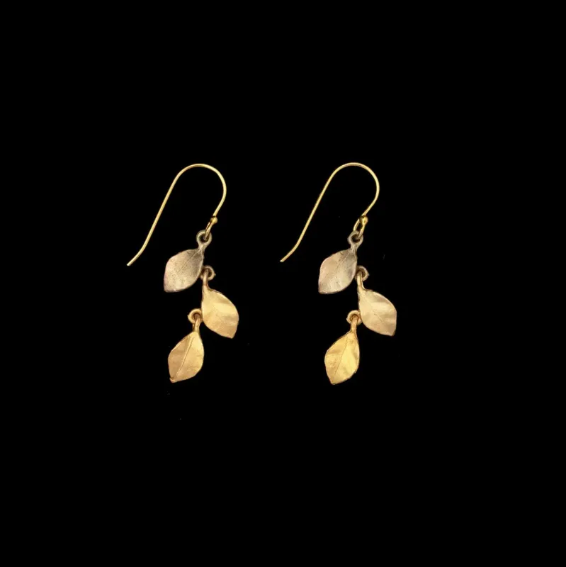 Golden Autumn Earrings - Dainty Wire made by Michael Michaud