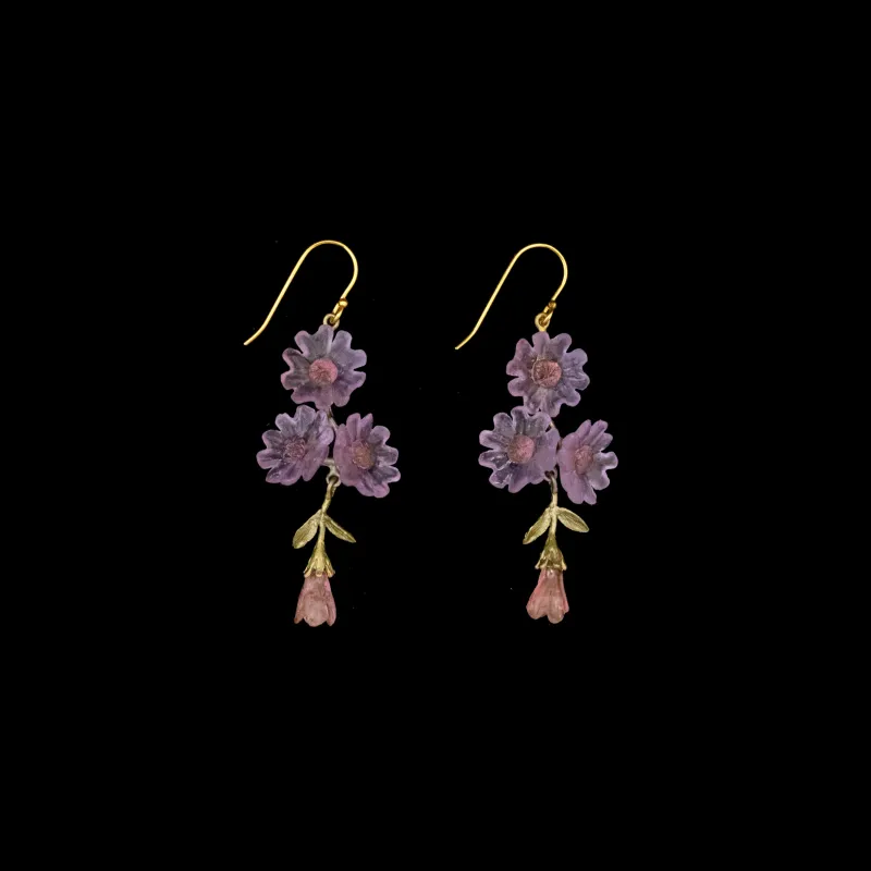 Phlox Earrings - Statement Wire Drop made by Michael Michaud