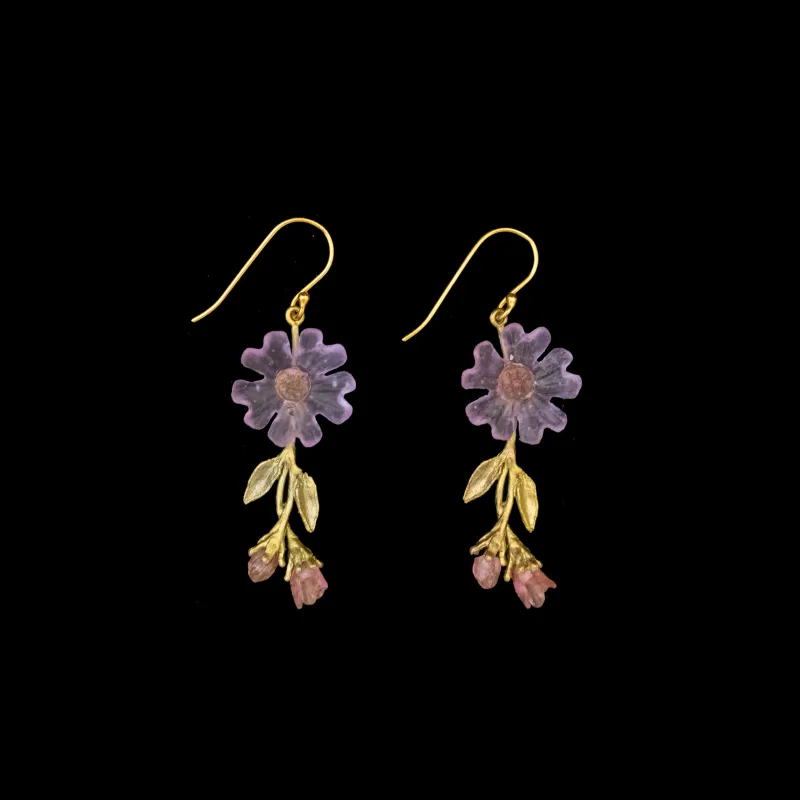 Phlox Earrings - Wire 2-Drop made by Michael Michaud