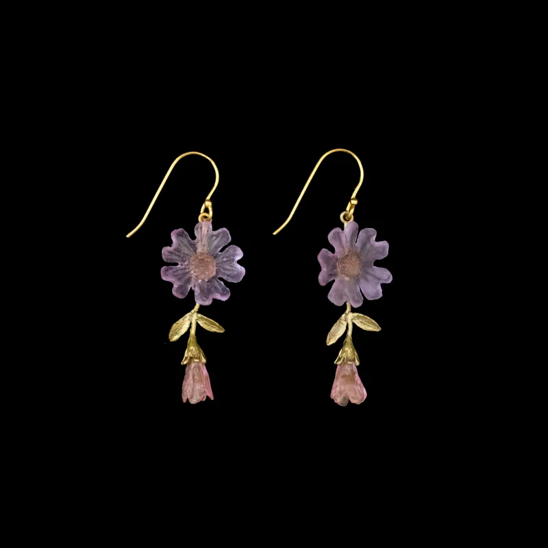Phlox Earrings - Wire Drop made by Michael Michaud