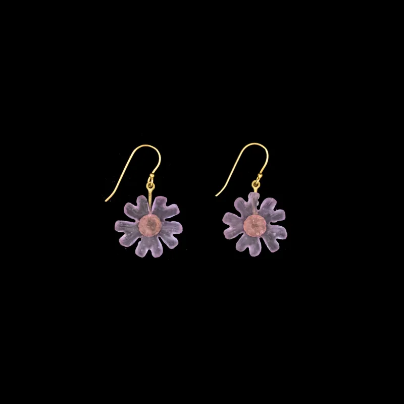Phlox Earrings - Wire made by Michael Michaud