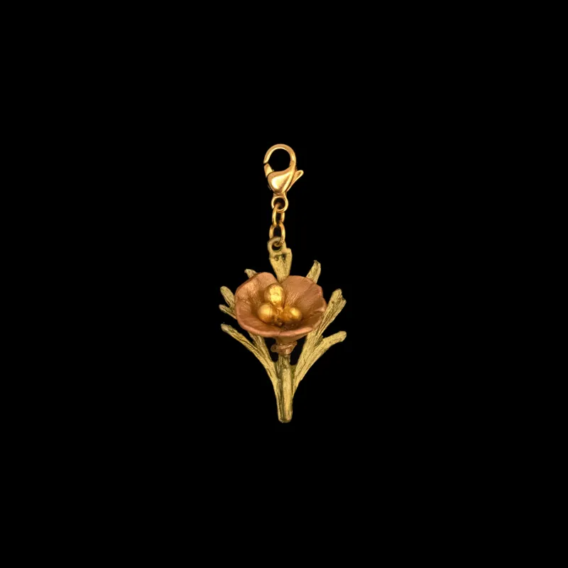 California Poppy Charm made by Michael Michaud