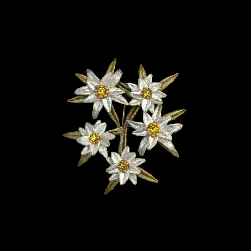 Edelweiss Brooch - Greet Mi made by Michael Michaud