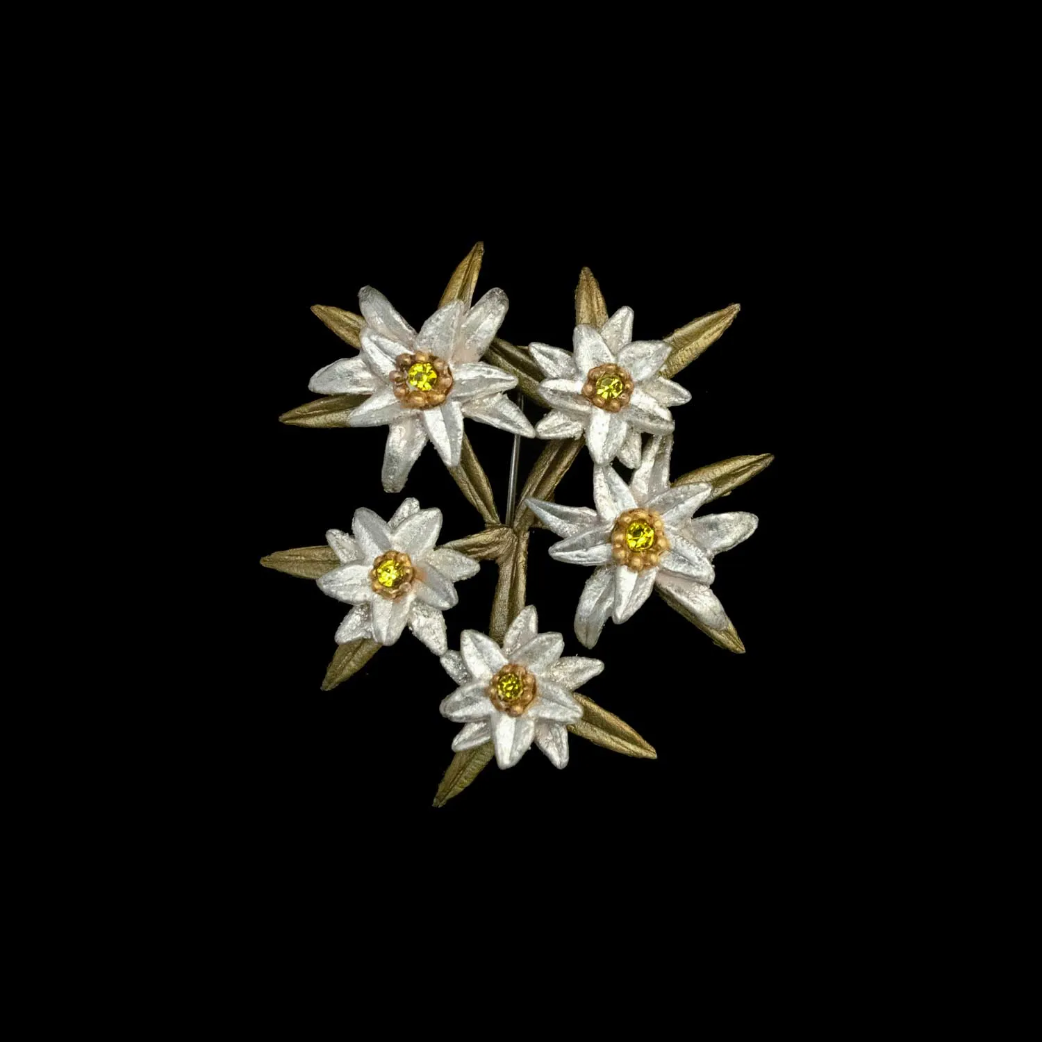 Edelweiss Brooch - Greet Mi sold by Michael Michaud