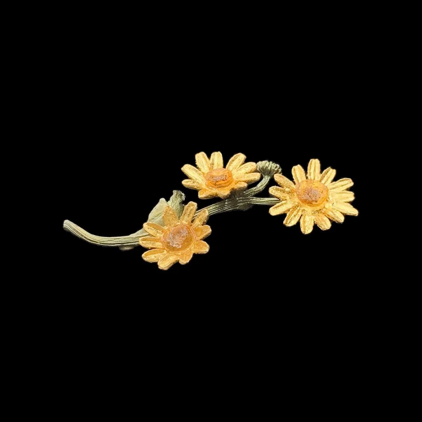 Golden Butter Daisy Brooch sold by Michael Michaud product image thumbnail 2