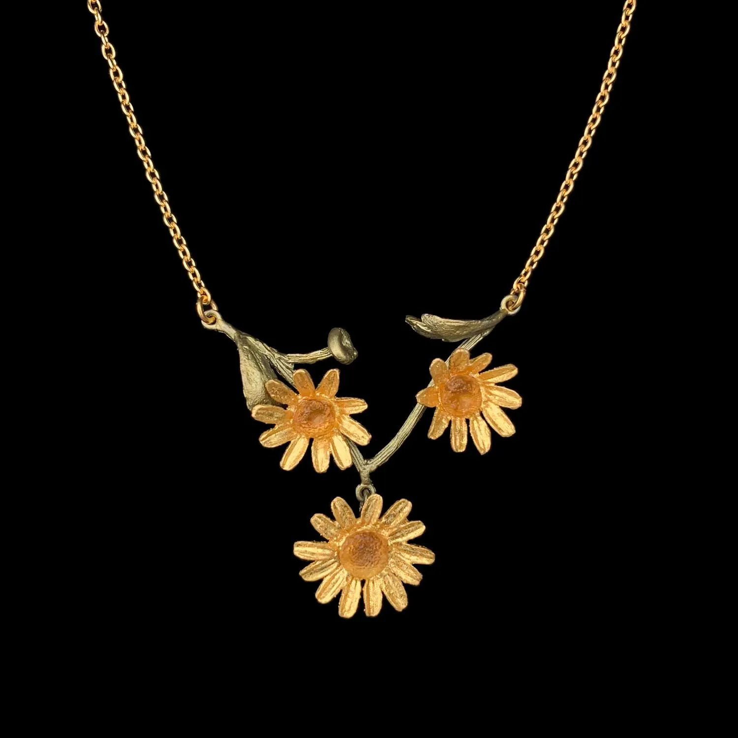 Golden Butter Daisy Necklace sold by Michael Michaud