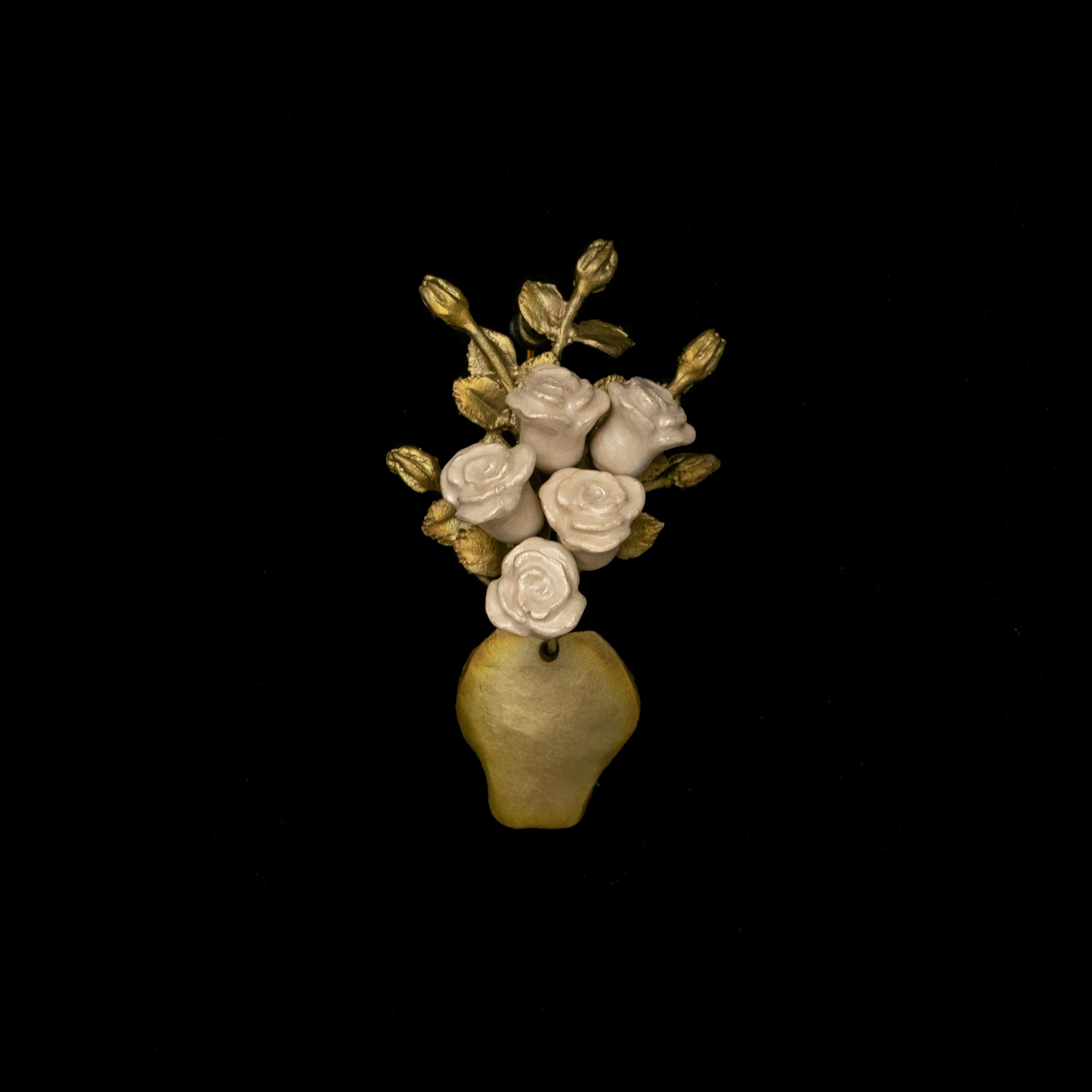 Van Gogh White Rose Brooch - Web Exclusive sold by Michael Michaud