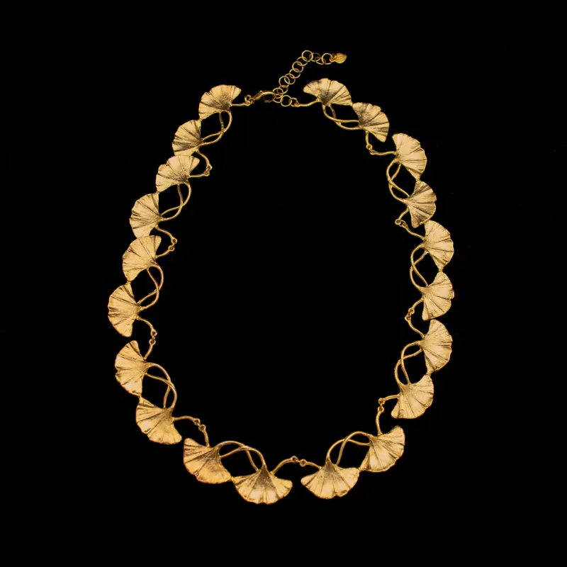 Fine Ginkgo Necklace - Contour made by Michael Michaud