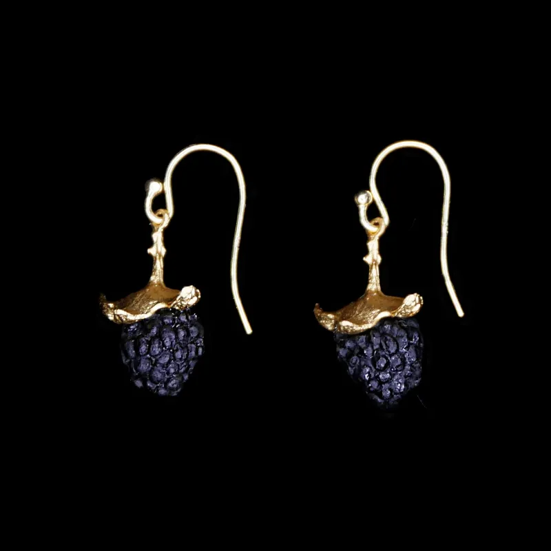 Blackberry Earrings - Drop made by Michael Michaud