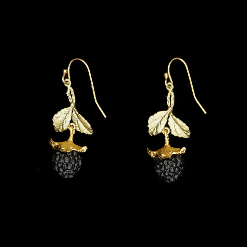 Blackberry Earrings - Leaf Wire made by Michael Michaud