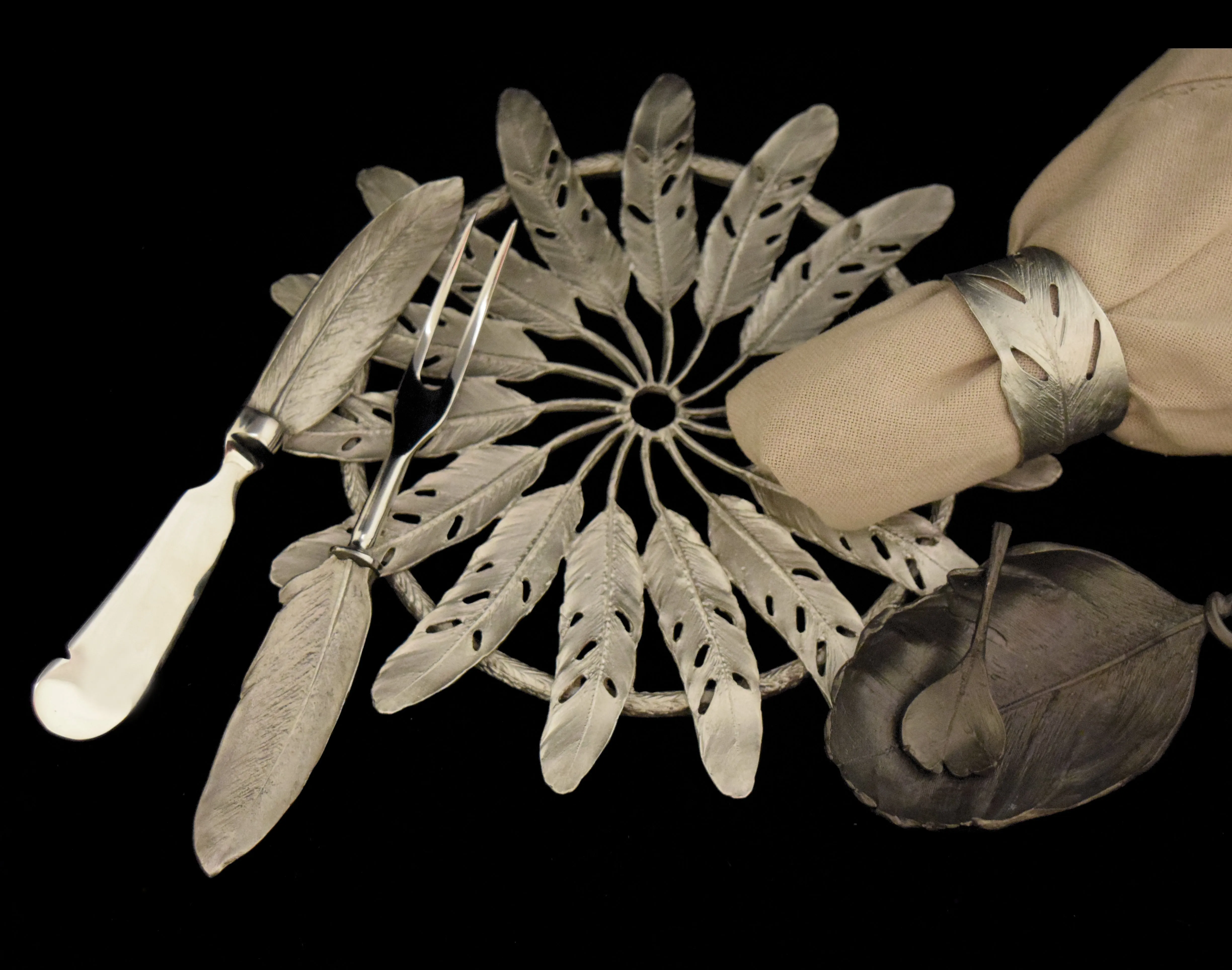 Feather Napkin Rings sold by Michael Michaud product image thumbnail 3