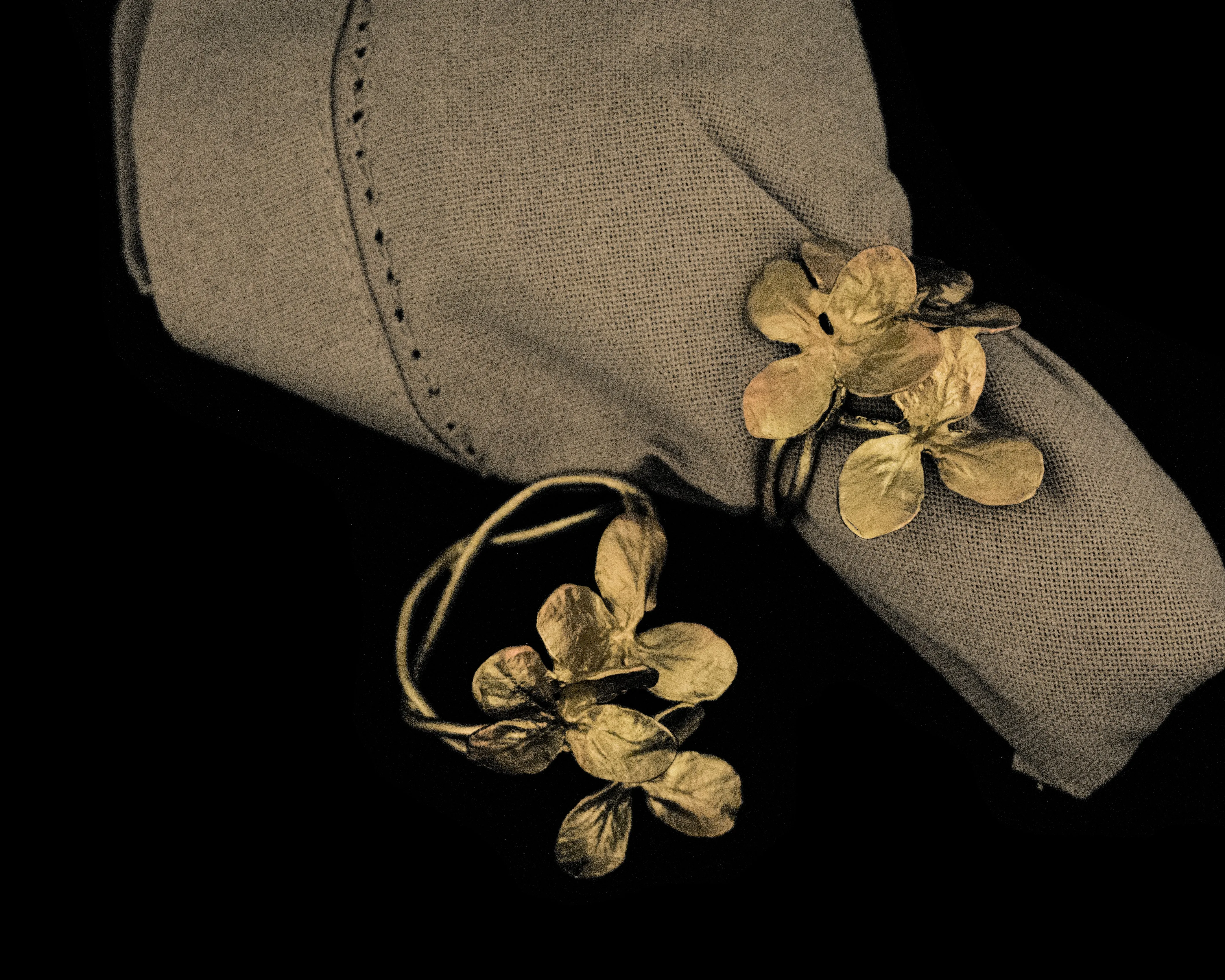 Clover Napkin Rings - Bronze sold by Michael Michaud product image thumbnail 3