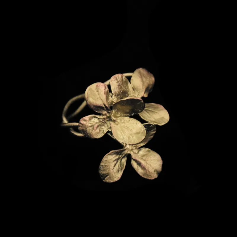 Clover Napkin Rings - Bronze made by Michael Michaud