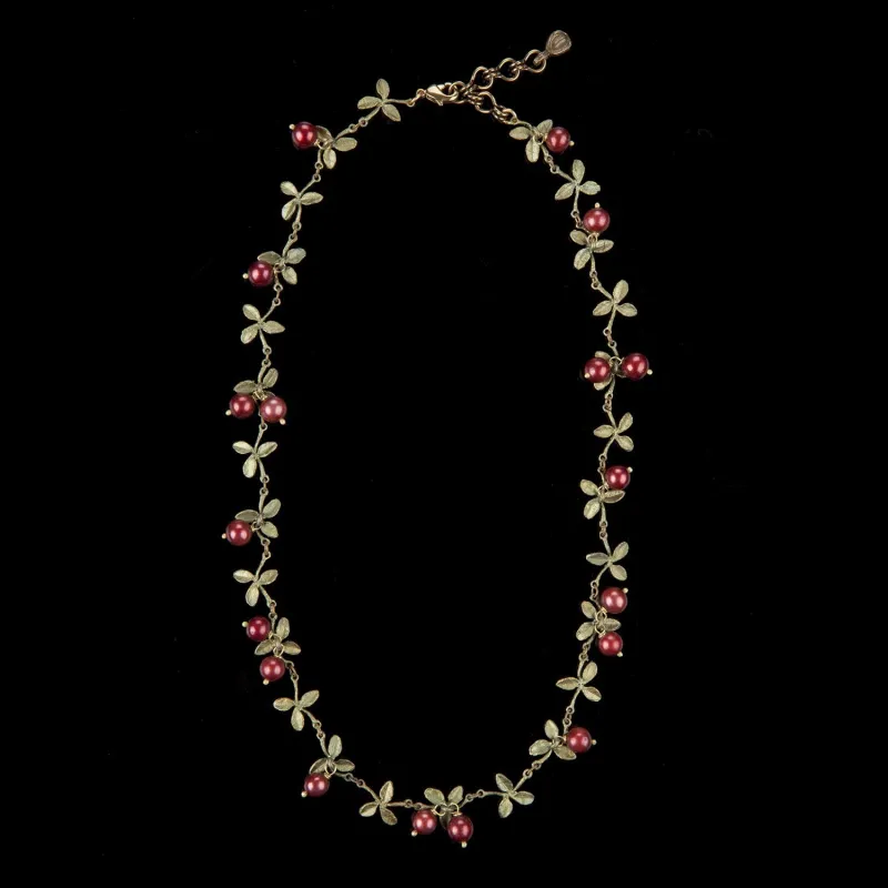 Cranberry Necklace - Delicate made by Michael Michaud