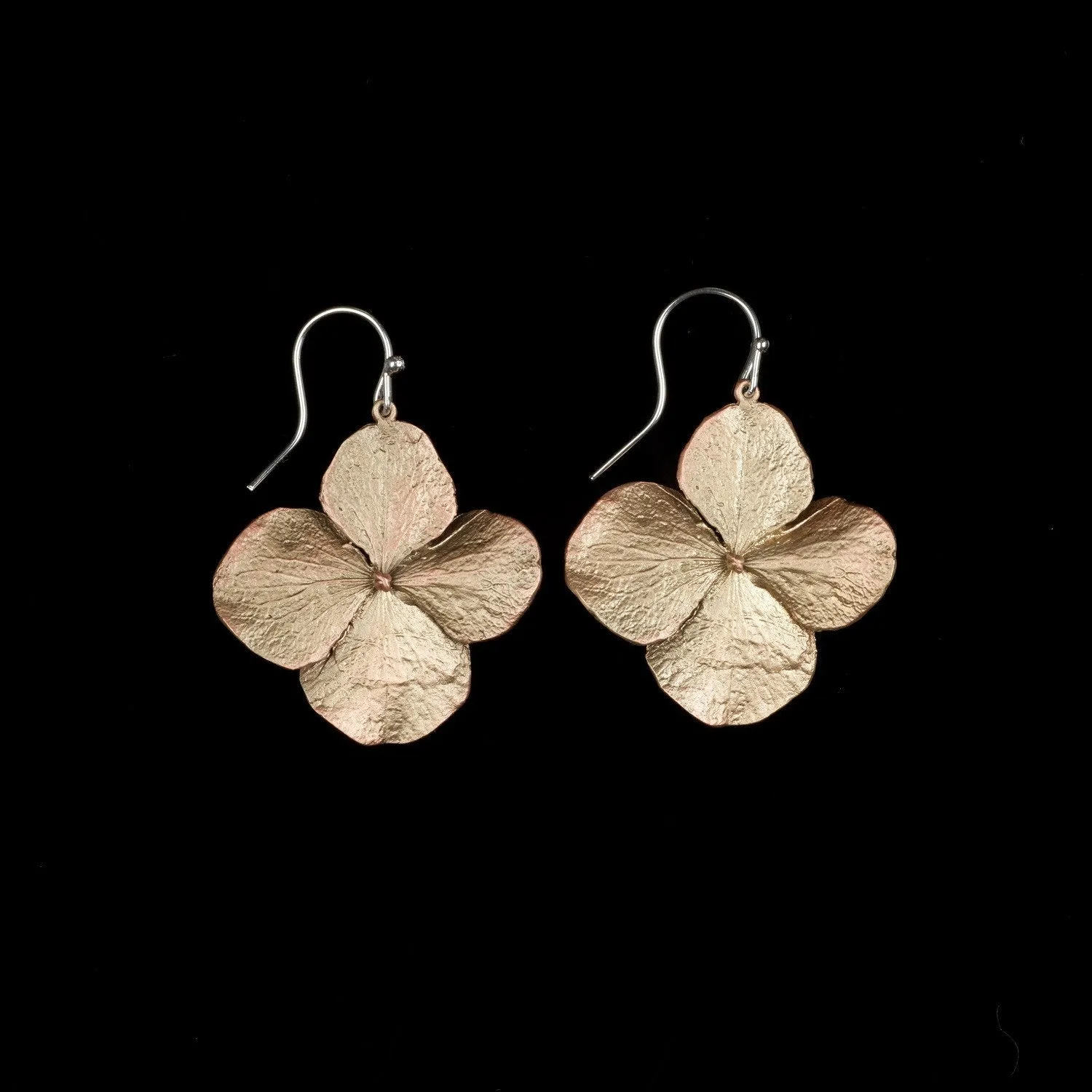 Hydrangea Earrings - Large Petal Wire Drop sold by Michael Michaud